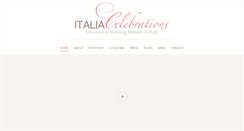 Desktop Screenshot of italia-celebrations.com