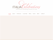 Tablet Screenshot of italia-celebrations.com